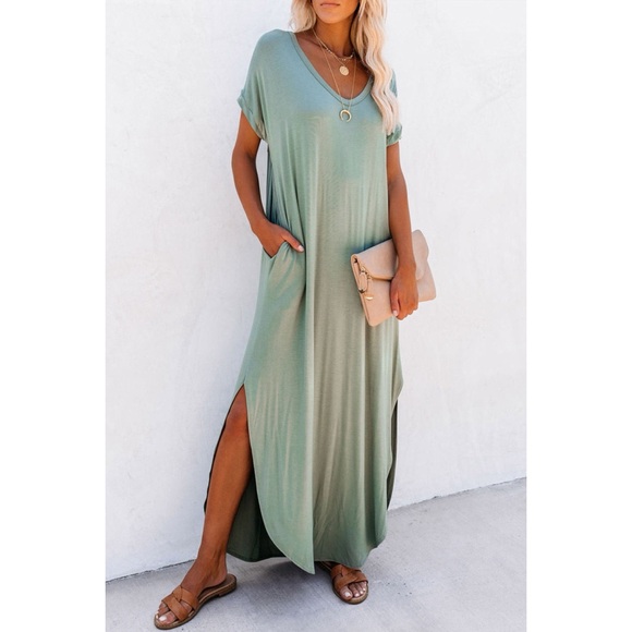 Dresses & Skirts - Side Split T-Shirt Dress